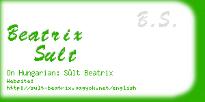 beatrix sult business card
